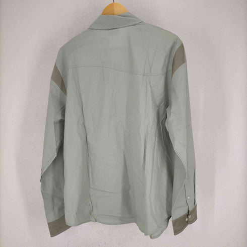ダイム Dime フロントボタン L/Sパネルシャツ メンズ import:XL