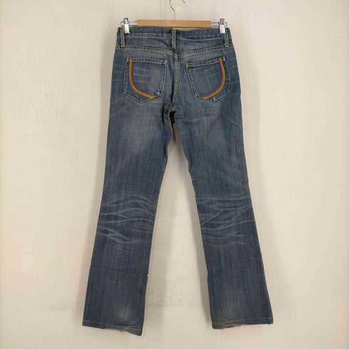 PAPERDENIM&CLOTH MADE IN USA リペアデザイン ローライズブーツカットデニム メンズ 26