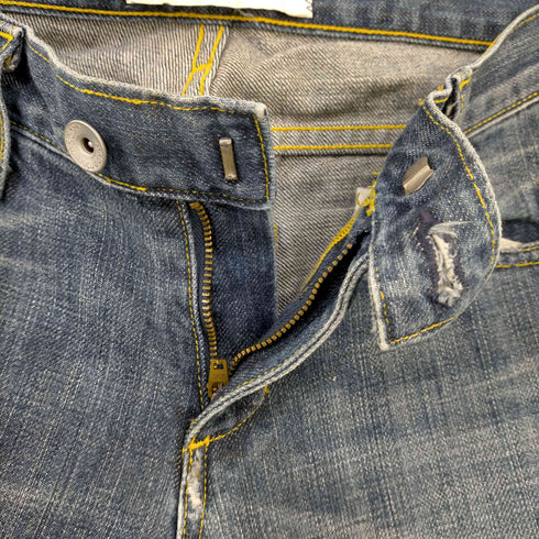PAPERDENIM&CLOTH MADE IN USA リペアデザイン ローライズブーツカットデニム メンズ 26