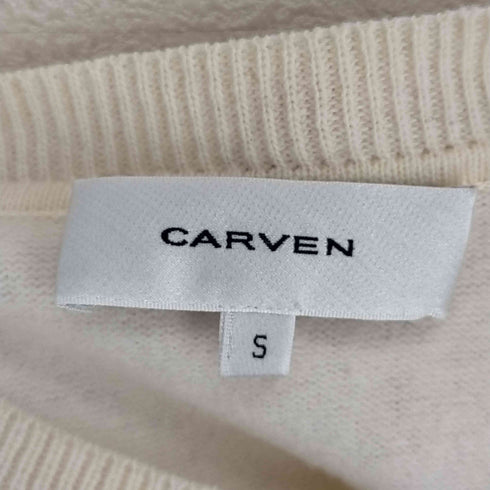 カルヴェン CARVEN ウールエルボーパッチニット レディース JPN:S
