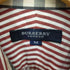 バーバリーロンドン BURBERRY LONDON 襟元裏地チェック ポニー刺しゅうストライプシャツ メンズ JPN:M