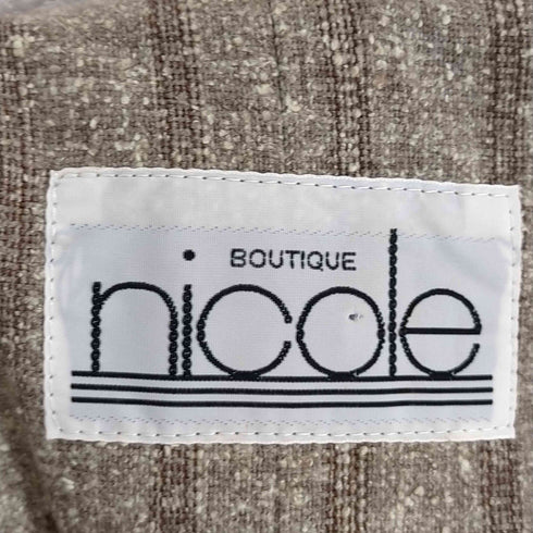 ニコル NICOLE 70~80S ストライプベルテッドベスト レディース