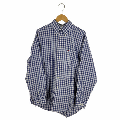 トミーヒルフィガー TOMMY HILFIGER 90S-00S チェック柄ボタンダウンシャツ メンズ JPN:M
