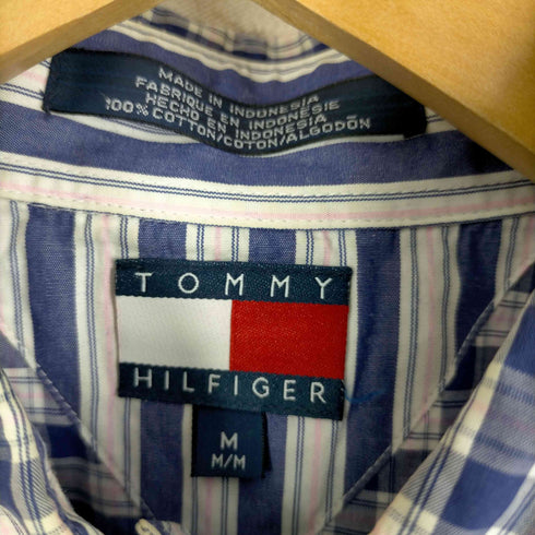 トミーヒルフィガー TOMMY HILFIGER 90S-00S チェック柄ボタンダウンシャツ メンズ JPN:M