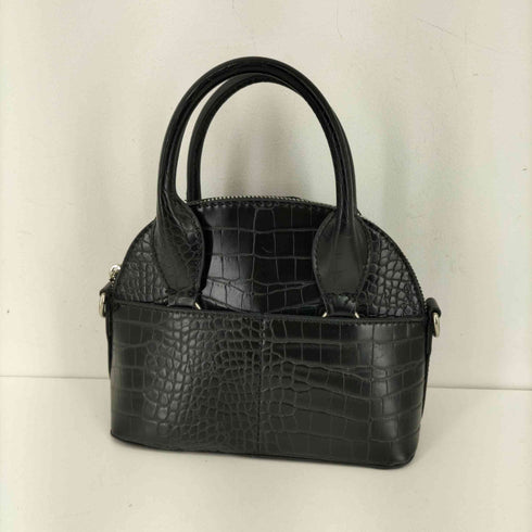 ザラ ZARA クロコ型押し ハンドバッグ レディース
