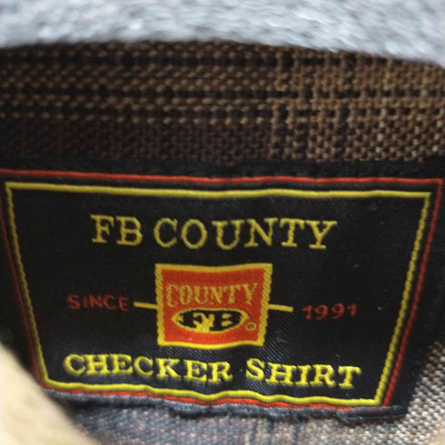 エフビーカウンティ FB COUNTY オーバーサイズ オンブレチェックシャツ チカーノ 西海岸 メンズ import:S
