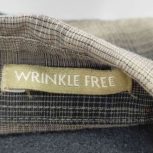 ナチュラルイシュー NATURAL ISSUE オーバーサイズ オンブレチェックシャツ シュリンクフリー メンズ import:L