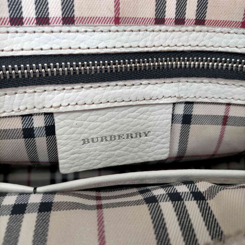 バーバリー BURBERRY レザーハンドバッグ 裏地ノバチェック レディース