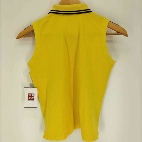 フレッドペリー FRED PERRY ロゴ刺繍 ノースリーブ ポロ シャツ レディース import:M