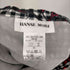 ハナエモリ HANAE MORI コットン混リネン ギンガムチェック 花柄スカート レディース JPN:38