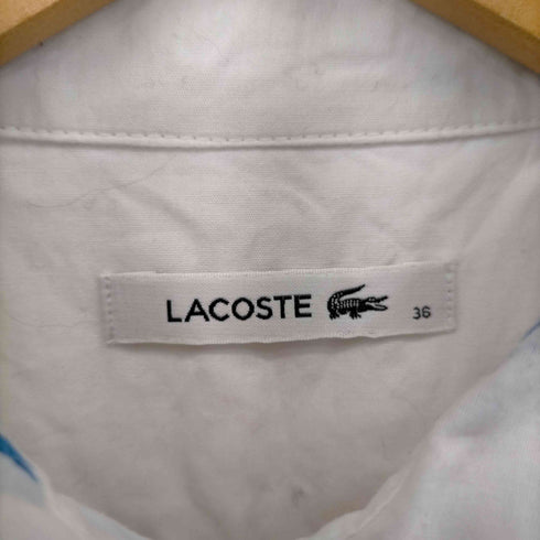 ラコステ LACOSTE 総刺繍 シャツワンピース レディース 36