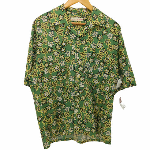 ユニクロ UNIQLO 22SS 花柄 オーバーサイズ オープンカラー シャツ メンズ JPN:M