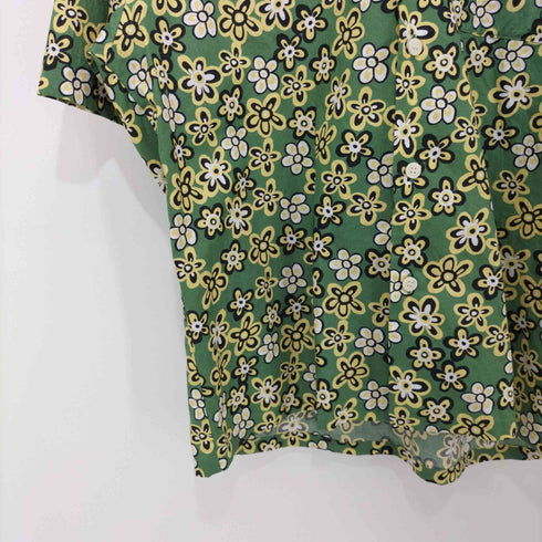 ユニクロ UNIQLO 22SS 花柄 オーバーサイズ オープンカラー シャツ メンズ JPN:M