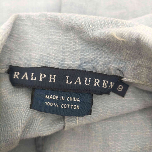 ラルフローレン RALPH LAUREN コットンノースリーブ襟付きワンピース レディース JPN:9号