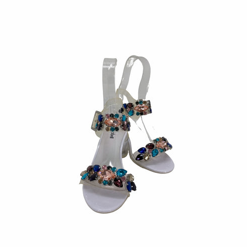 ジェフリーキャンベル Jeffrey Campbell pvc クリアビジューサンダル レディース JPN:38