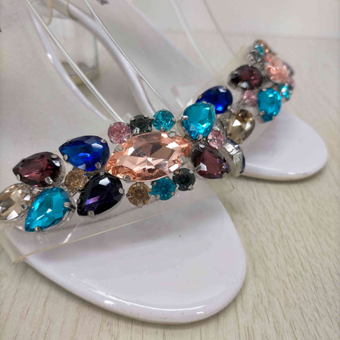 ジェフリーキャンベル Jeffrey Campbell pvc クリアビジューサンダル レディース JPN:38