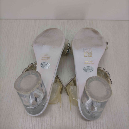 ジェフリーキャンベル Jeffrey Campbell pvc クリアビジューサンダル レディース JPN:38
