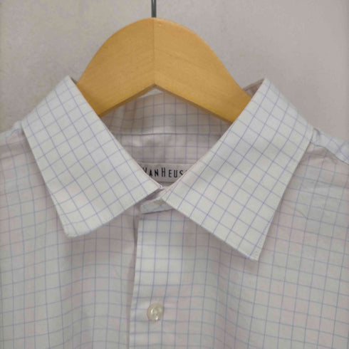 ヴァンヒューゼン VAN HEUSEN 90~00s ウィンドーペーンチェックコットンシャツ メンズ 16
