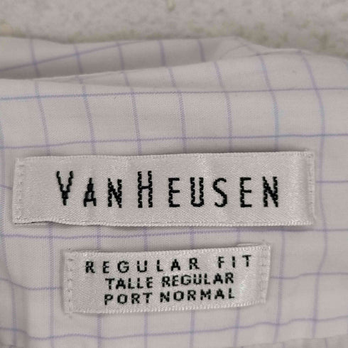 ヴァンヒューゼン VAN HEUSEN 90~00s ウィンドーペーンチェックコットンシャツ メンズ 16
