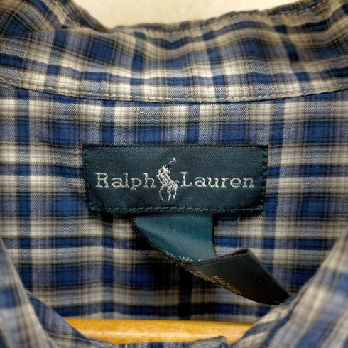 ラルフローレン RALPH LAUREN ポニー刺繍チェック柄ボタンダウンシャツ メンズ XL(18-20)