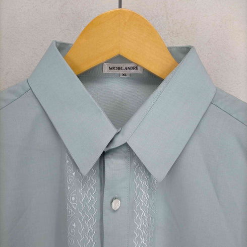 MICHEL ANDRE フロント刺繍プルオーバーシャツ メンズ JPN:XL