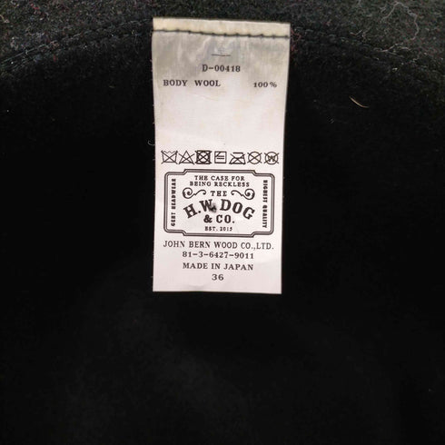 ザエイチダブリューアンドシーオー THE H.W.DOG&CO ウールハット メンズ 36