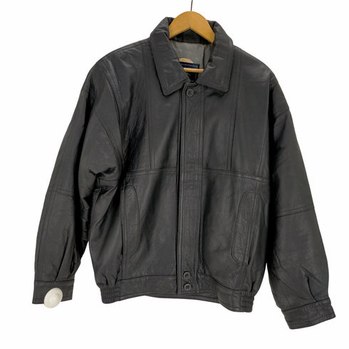 バーバリーズ BURBERRYS 80-90s スペイン製 比翼 レザージャケット メンズ EUR:48