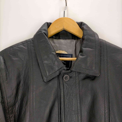 バーバリーズ BURBERRYS 80-90s スペイン製 比翼 レザージャケット メンズ EUR:48