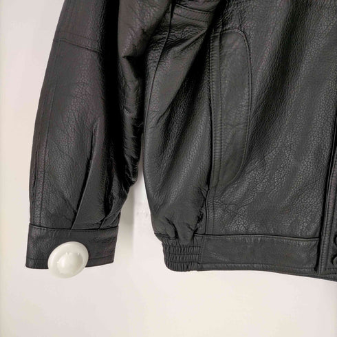 バーバリーズ BURBERRYS 80-90s スペイン製 比翼 レザージャケット メンズ EUR:48