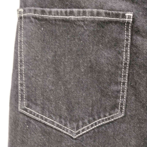カリテ qualite e ワイドセンタープレスデニムパンツ レディース JPN:36