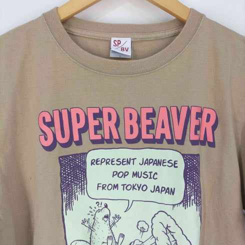 SP/BV SUPER BEAVER バンドプリント クルーネックTシャツ メンズ JPN:L