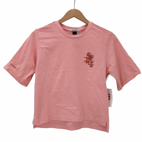 アディダス adidas S/S パフォーマンスロゴ 薔薇プリントTシャツ レディース JPN:M