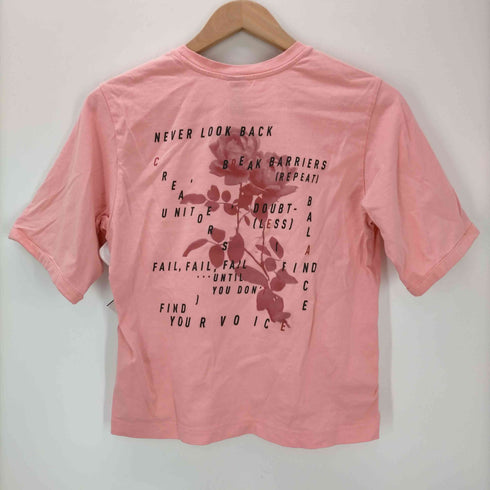 アディダス adidas S/S パフォーマンスロゴ 薔薇プリントTシャツ レディース JPN:M