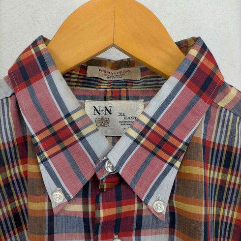 60~70S XL EAST チェック柄ボタンダウンシャツ メンズ 16