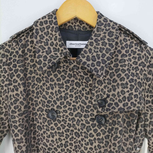 シャルル シャトン charles chaton Leopard classic trench coat レディース JPN:36