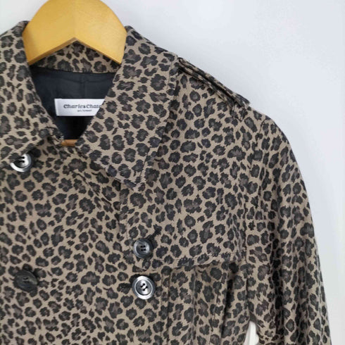 シャルル シャトン charles chaton Leopard classic trench coat レディース JPN:36