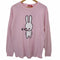 キューン CUNE ちょいグロ デザインうさぎプリントロングTシャツ メンズ L