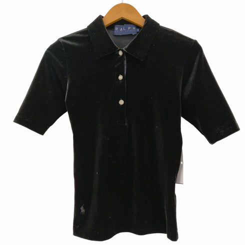 ラルフローレン RALPH LAUREN ベルベット ポロ 裾ポニー レディース import:M