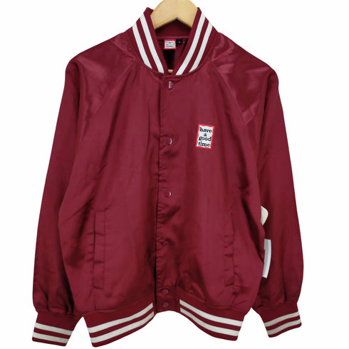 ハブアグッドタイム HAVE A GOOD TIME ロゴ ワッペン スカジャン メンズ import:S
