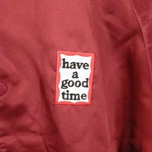 ハブアグッドタイム HAVE A GOOD TIME ロゴ ワッペン スカジャン メンズ import:S