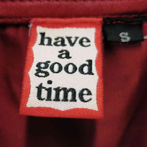 ハブアグッドタイム HAVE A GOOD TIME ロゴ ワッペン スカジャン メンズ import:S