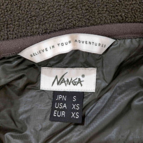 ナンガ NANGA CORDURA FLEECE ZIP PARKA JKT メンズ JPN:S