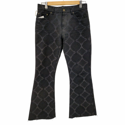 モルガンドゥトワ MORGAN DE TOI 90S 総柄 フレアパンツ レディース JPN:M