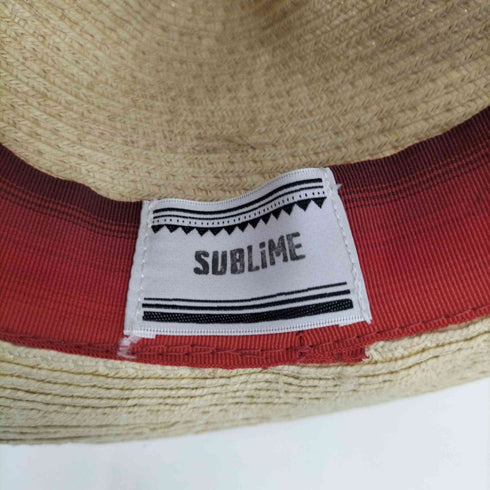 サブライム SUBLiME ミサンガデザイン麦わら帽子 レディース