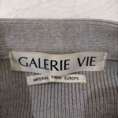 ギャルリーヴィー GALERIE VIE 00s ウールニット ジップアップブルゾン レディース