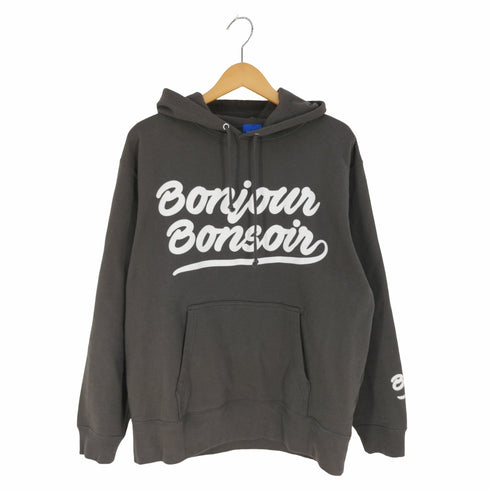 ボンジュールレコーズ bonjour records original LOGO HOODIE オリジナルロゴフーディー プルオーバーパーカー メンズ JPN:L