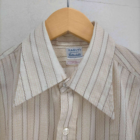 70s PARLY Rothschilds ストライプ柄L/S シャツ メンズ