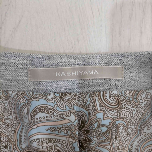 KASHIYAMA 裏地ペイズリー ノーカラーセットアップ レディース