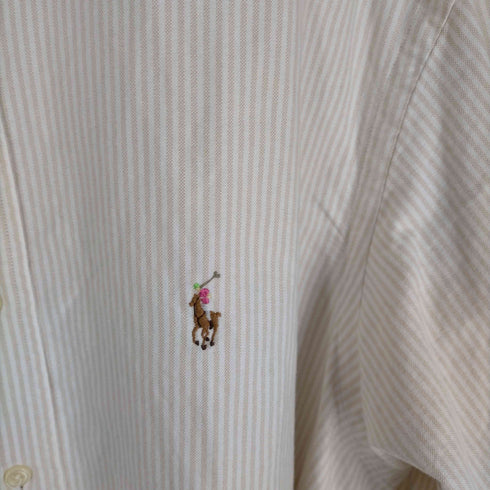ラルフローレン RALPH LAUREN 90S CLASSIC FIT ストライプ柄ボタンダウンシャツ メンズ 16 1/2
