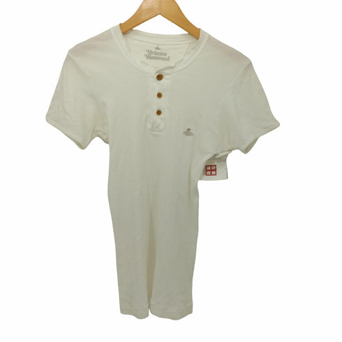 ヴィヴィアンウエストウッド Vivienne Westwood ヘンリーネックリブ編みTシャツ レディース JPN:M